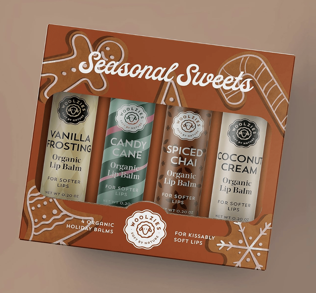 The Seasonal Sweets Organic Lip Balm Set of 4!